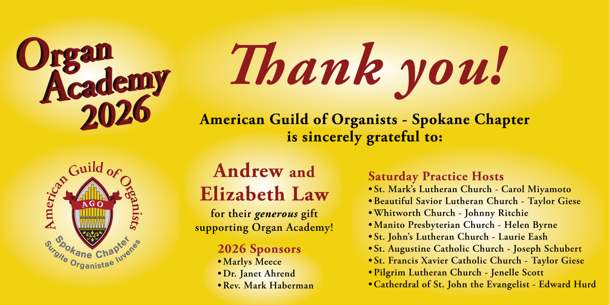 2026 Academy Thank You