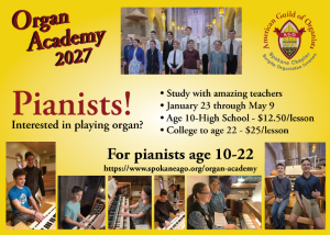 Organ Academy Recruiting 2027 - Spokane AGO